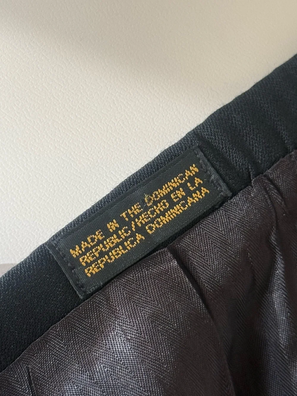 Stafford Men Coat Blazer Black Size 40R Vintage 100% Wool